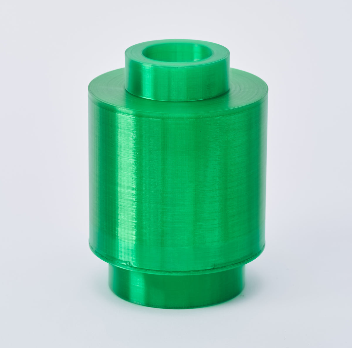 Translucent 1x1 Round Brick Lamp (10x): color green