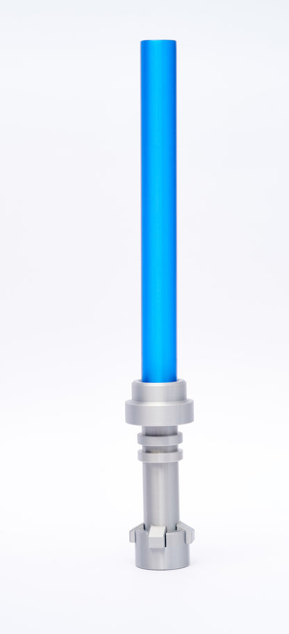 Upsized Laser Sword (Lego inspired) 10x 1000% scale with interchangeable blade: hero stand
