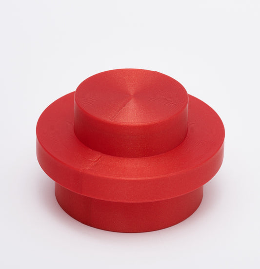 1x1 Round Plate 10x – Limited Edition: color red glitter